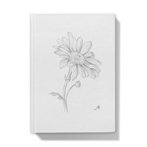 Pencil Daisy Single Amanya Design Hardback Journal