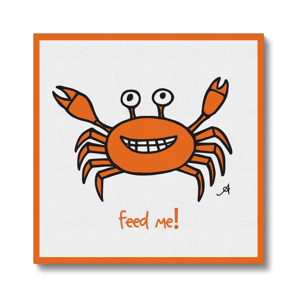 Mr Crabby Feed Me! Amanya Design Eco Canvas