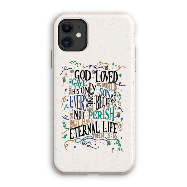 God so loved Amanya Design Eco Phone Case