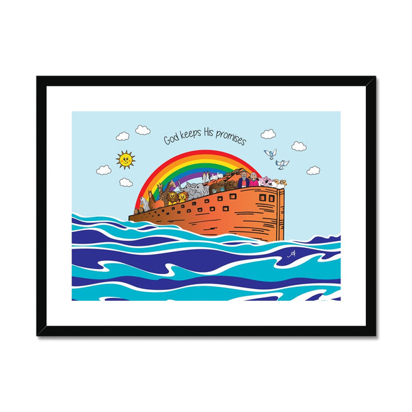 Noah's Ark Amanya Design Framed & Mounted Print