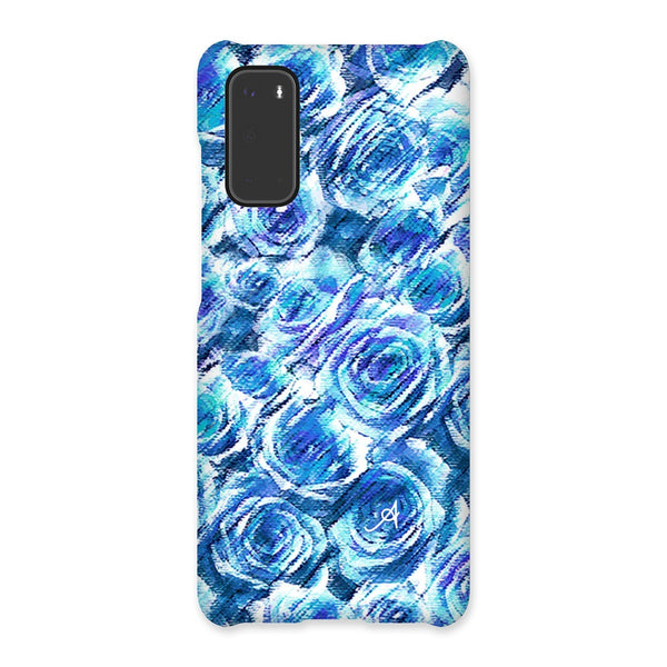 Textured Roses Cornflower Amanya Design Snap Phone Case