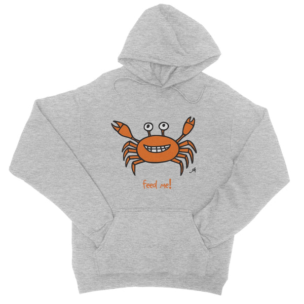 Mr Crabby Feed Me! Amanya Design College Hoodie