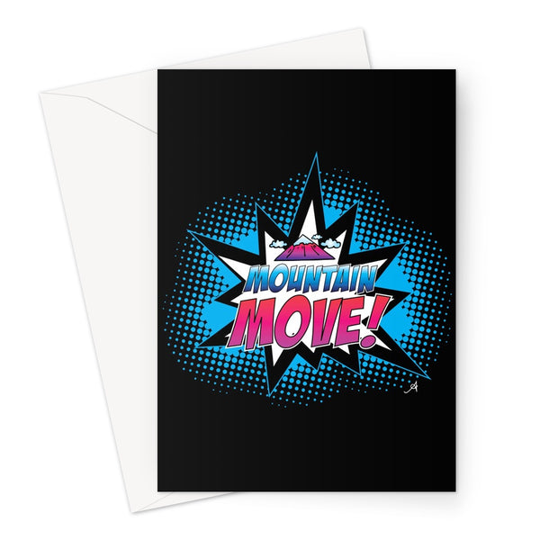 Mountain Move! Amanya Design Greeting Card