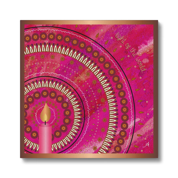 Light of the World Pink Amanya Design Eco Canvas