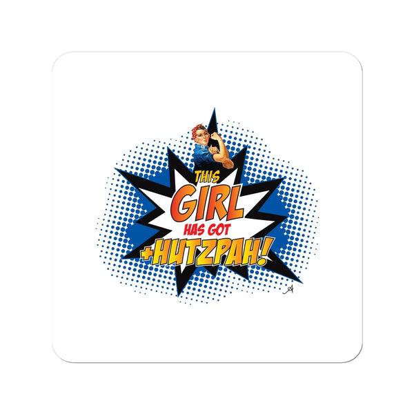 This Girl +Hutzpah! Amanya Design Sticker