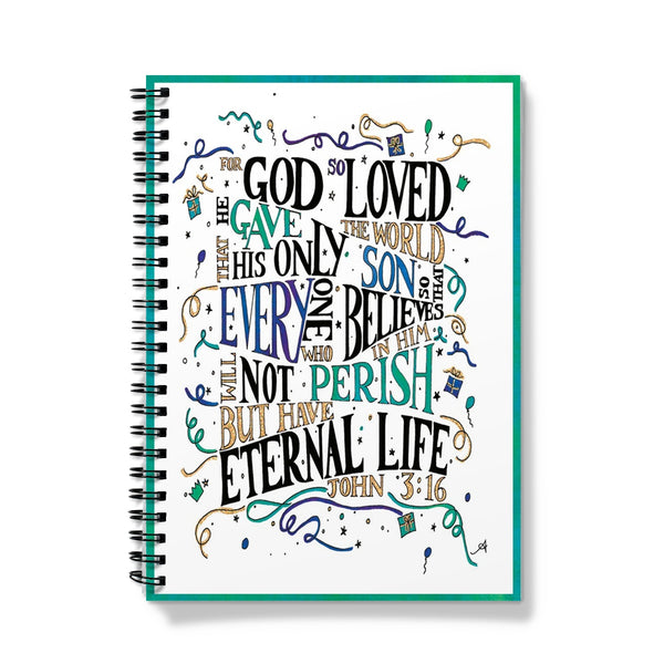 God so loved Amanya Design Notebook