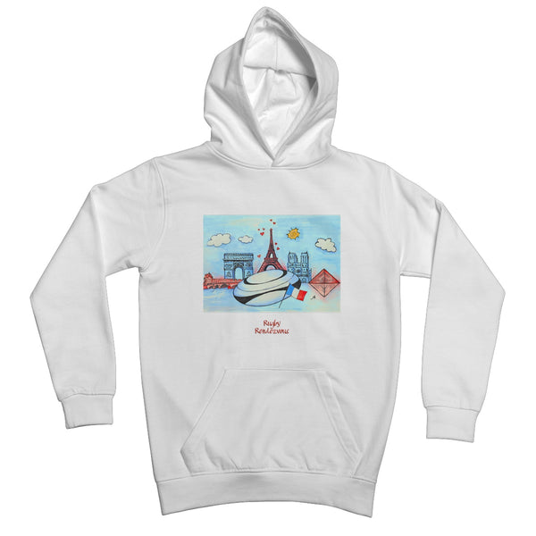 Rugby Rendezvous with Backprint Kids Hoodie