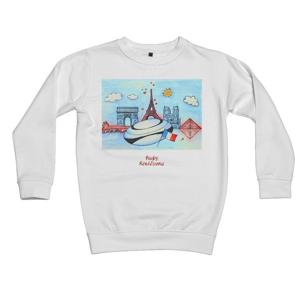 Rugby Rendezvous with Backprint Kids Sweatshirt