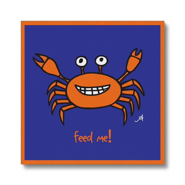 Mr Crabby Feed Me! Amanya Design Eco Canvas