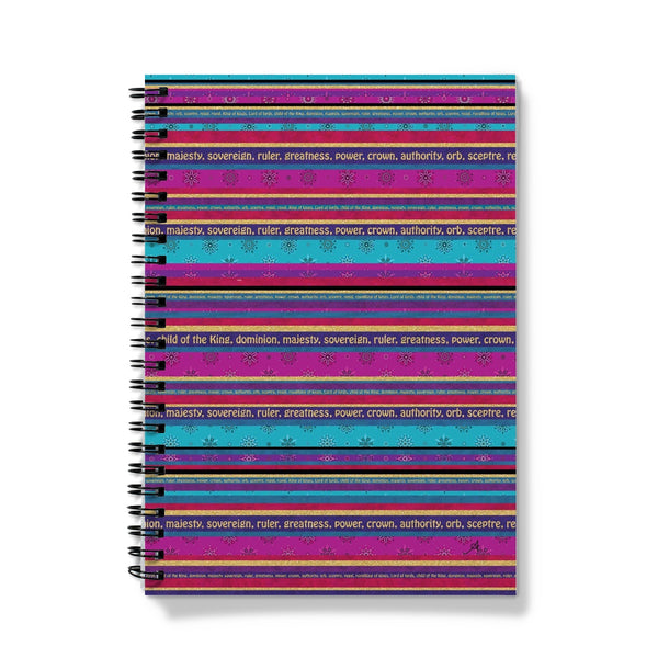 King of Kings Stripe Amanya Design Notebook