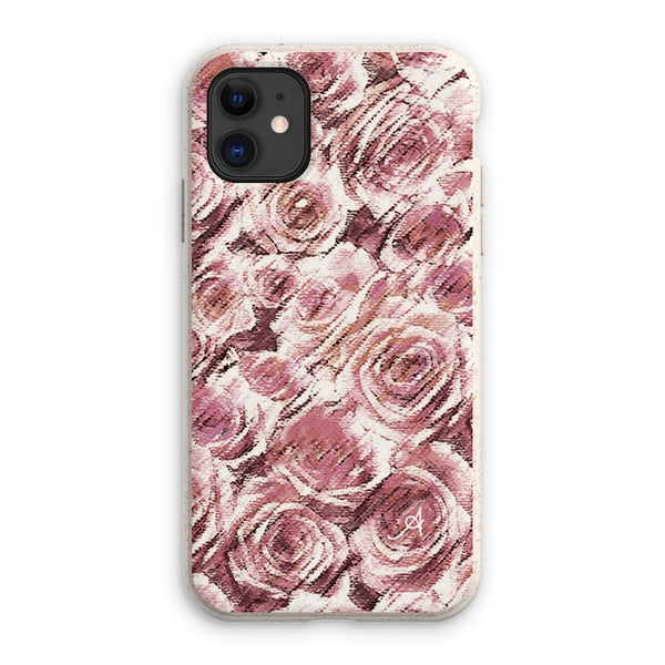 Textured Roses Dusky Pink Amanya Design Eco Phone Case