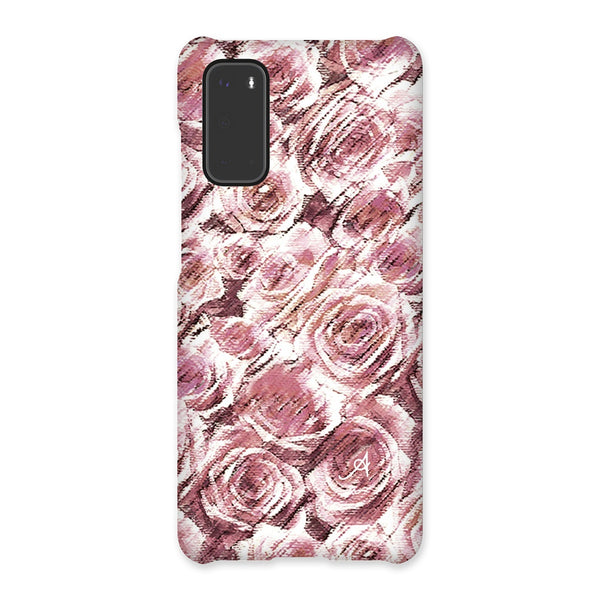 Textured Roses Dusky Pink Amanya Design Snap Phone Case