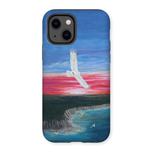 Eagle Soaring with Sunset Amanya Design Tough Phone Case