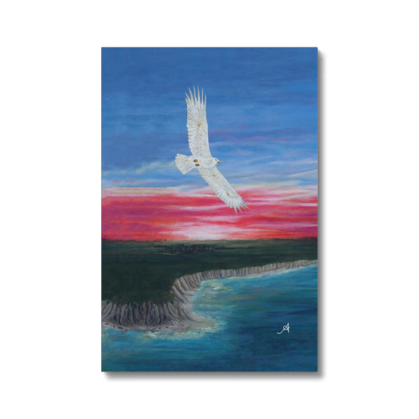 Eagle Soaring with Sunset Amanya Design Eco Canvas