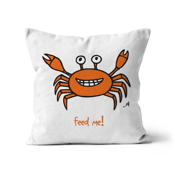 Mr Crabby Feed Me! Amanya Design Cushion
