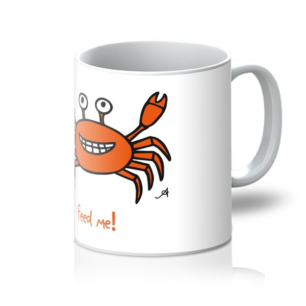 Mr Crabby Feed Me! Amanya Design Mug