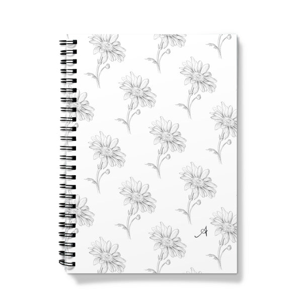 Pencil Daisy Repeat Amanya Design Notebook