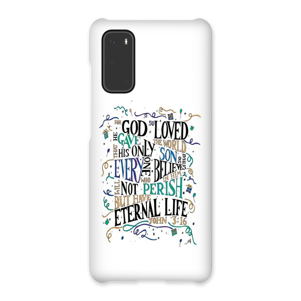 God so loved Amanya Design Snap Phone Case