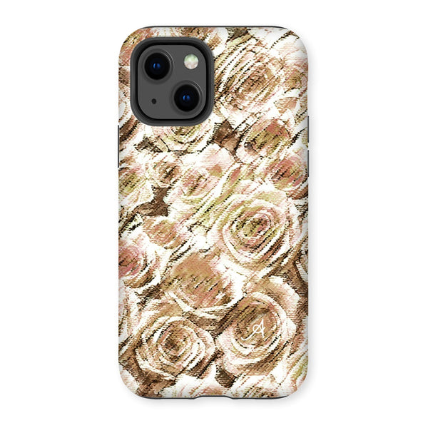 Textured Roses Mushroom Amanya Design Tough Phone Case