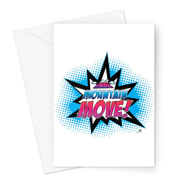 Mountain Move! Amanya Design Greeting Card