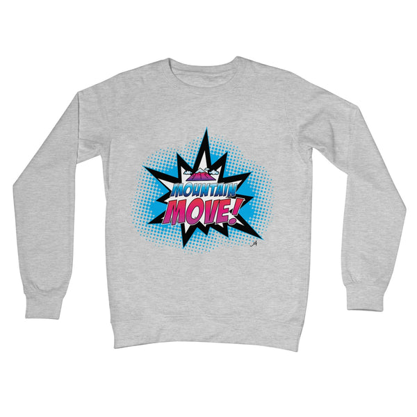 Mountain Move! Amanya Design Crew Neck Sweatshirt