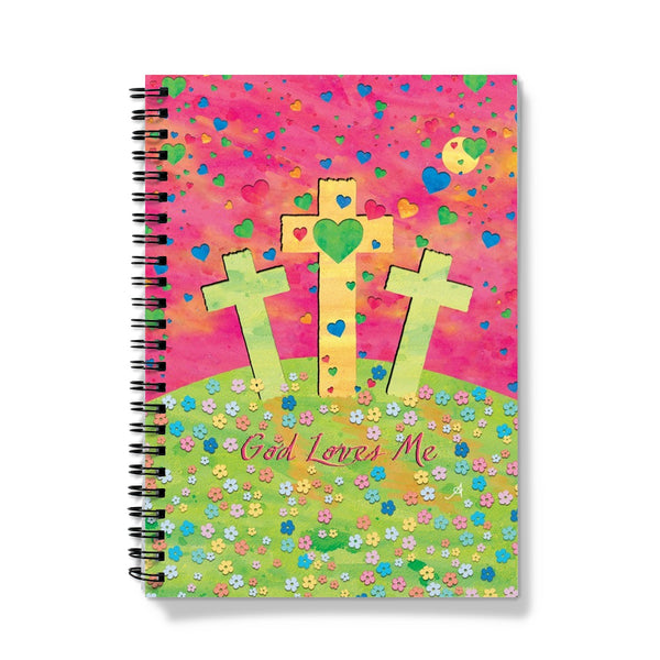 God Loves Me Amanya Design Notebook