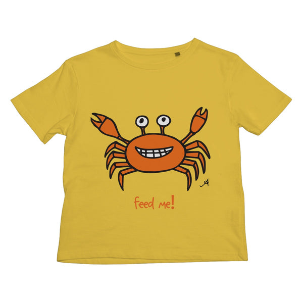 Mr Crabby Feed Me! Amanya Design Kids T-Shirt