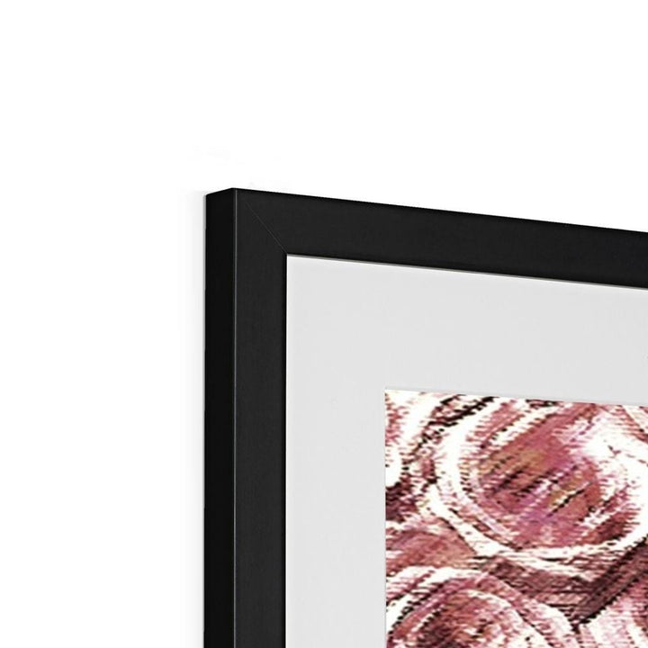 Fine art Textured Roses Dusky Pink Amanya Design Framed & Mounted Print Prodigi
