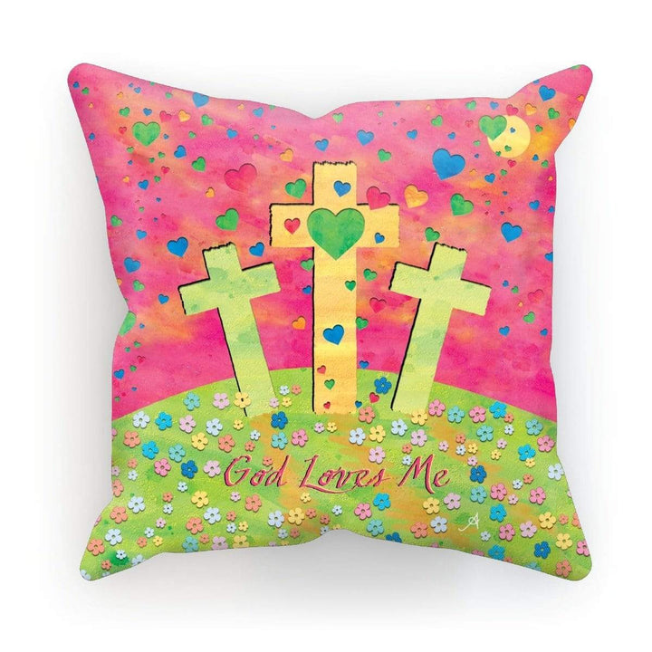 Homeware 12"x12" / Linen God Loves Me Amanya Design Cushion Prodigi