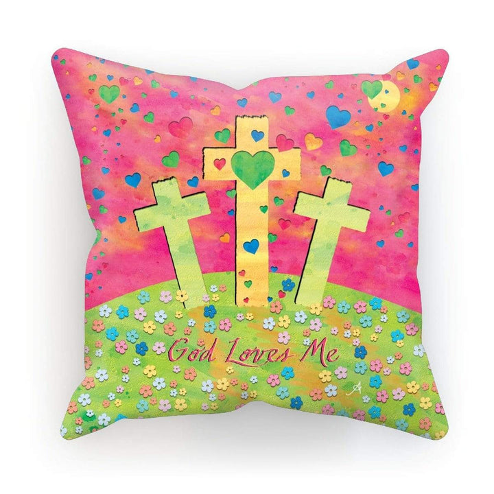 Homeware 18"x18" / Canvas God Loves Me Amanya Design Cushion Prodigi