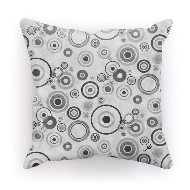 Homeware Linen / 18"x18" Watercolour Circles Monochrome Amanya Design Cushion Prodigi