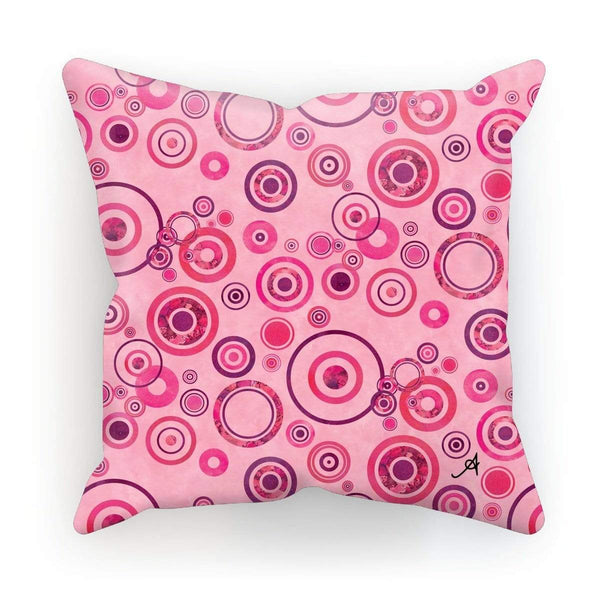 Homeware Linen / 12"x12" Watercolour Circles Pink Amanya Design Cushion Prodigi