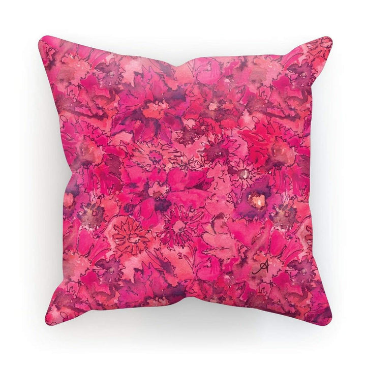 Homeware Canvas / 12"x12" Watercolour Daisies Pink Amanya Design Cushion Prodigi