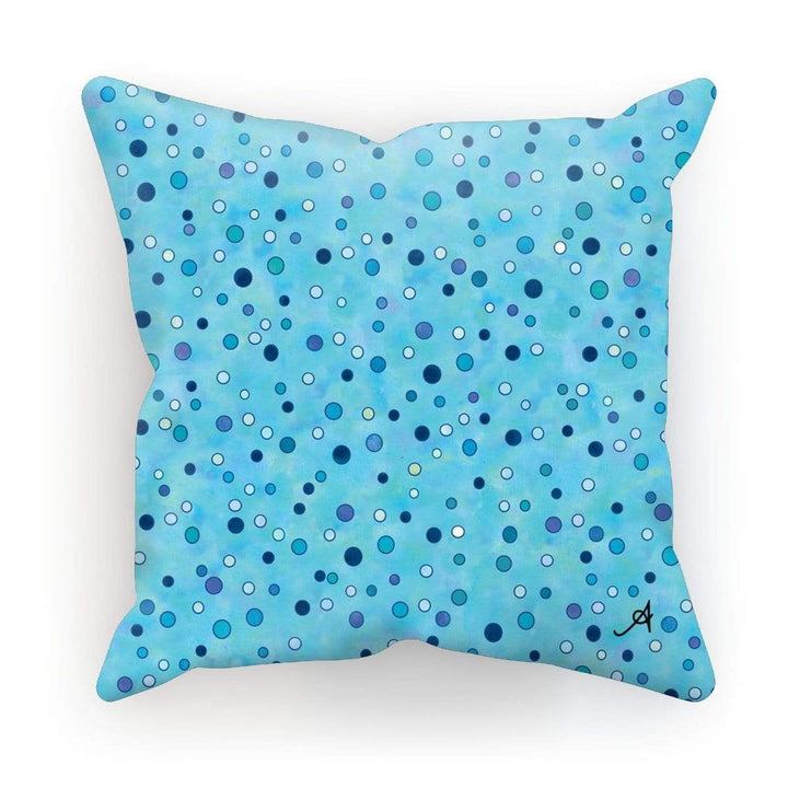 Homeware Canvas / 18"x18" Watercolour Spots Blue Amanya Design Cushion Prodigi