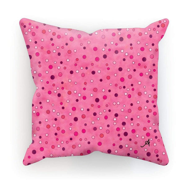 Homeware Linen / 12"x12" Watercolour Spots Pink Amanya Design Cushion Prodigi