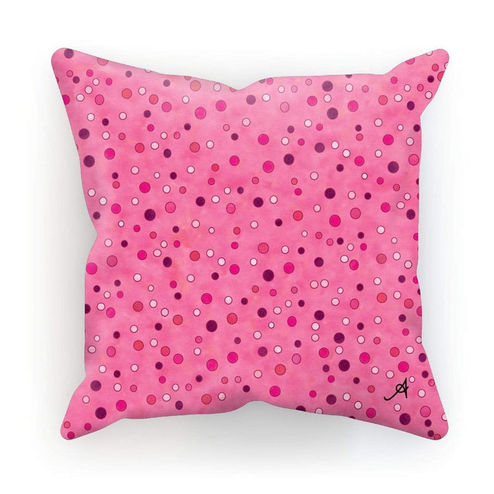 Homeware Linen / 18"x18" Watercolour Spots Pink Amanya Design Cushion Prodigi