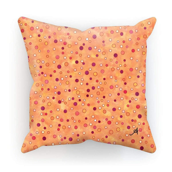 Homeware Linen / 12"x12" Watercolour Spots Red Amanya Design Cushion Prodigi