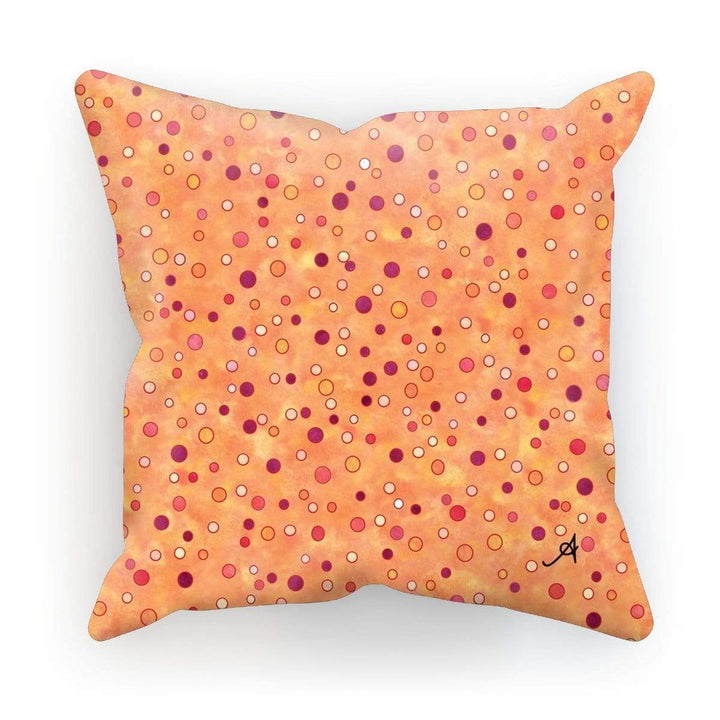 Homeware Canvas / 12"x12" Watercolour Spots Red Amanya Design Cushion Prodigi