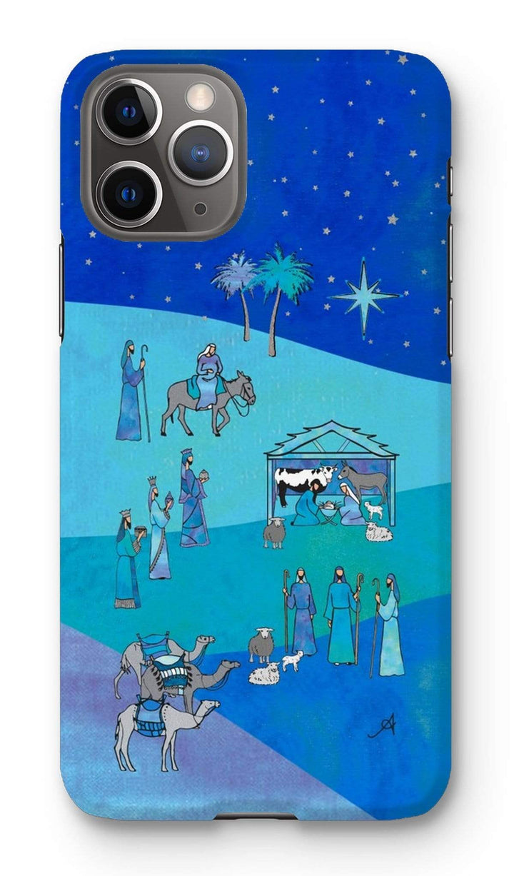 Phone & Tablet Cases iPhone 11 Pro / Snap / Gloss Bethlehem Blue Silk Amanya Design Phone Case Prodigi