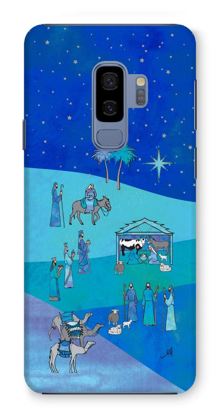 Phone & Tablet Cases Samsung Galaxy S9+ / Snap / Gloss Bethlehem Blue Silk Amanya Design Phone Case Prodigi