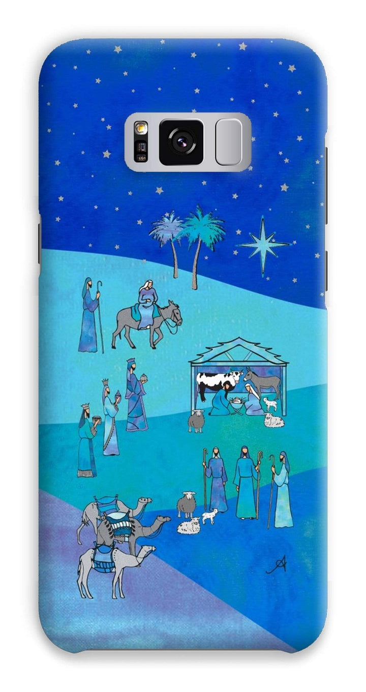 Phone & Tablet Cases Samsung S8 Plus / Snap / Gloss Bethlehem Blue Silk Amanya Design Phone Case Prodigi