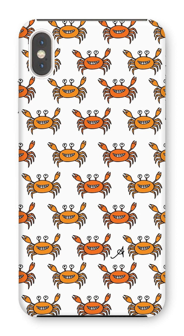 Phone & Tablet Cases iPhone XS Max / Snap / Gloss Mr and Mrs Crabby White Amanya Design Phone Case Prodigi