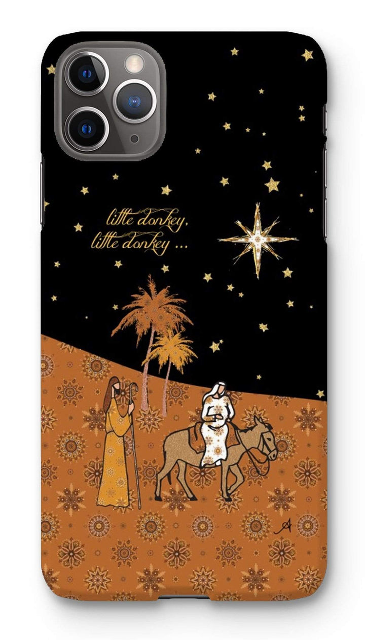 Phone & Tablet Cases iPhone 11 Pro Max / Snap / Gloss Nativity Metallics Donkey Amanya Design Phone Case Prodigi