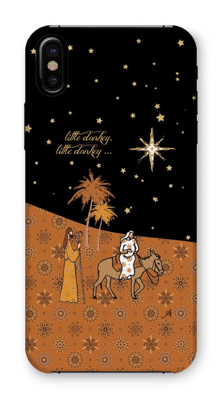 Phone & Tablet Cases iPhone XS / Snap / Gloss Nativity Metallics Donkey Amanya Design Phone Case Prodigi