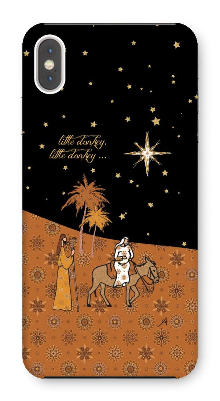 Phone & Tablet Cases iPhone XS Max / Snap / Gloss Nativity Metallics Donkey Amanya Design Phone Case Prodigi