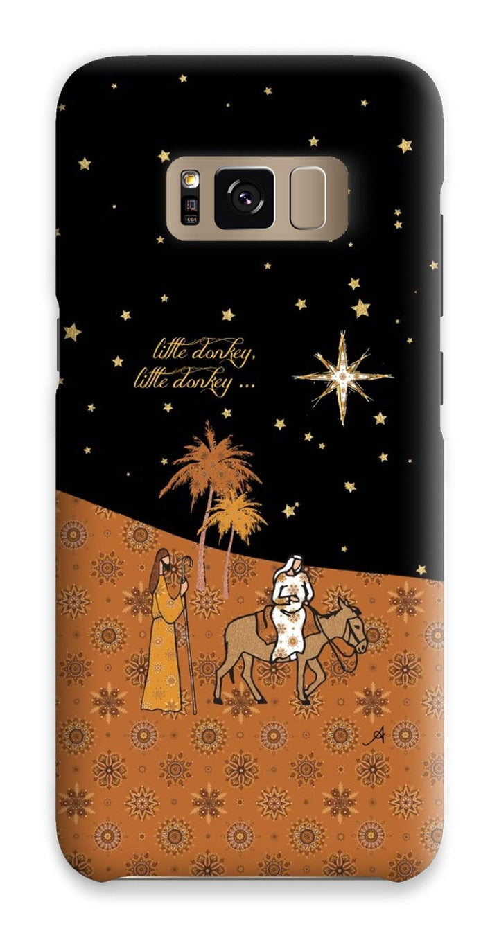 Phone & Tablet Cases Samsung S8 / Snap / Gloss Nativity Metallics Donkey Amanya Design Phone Case Prodigi