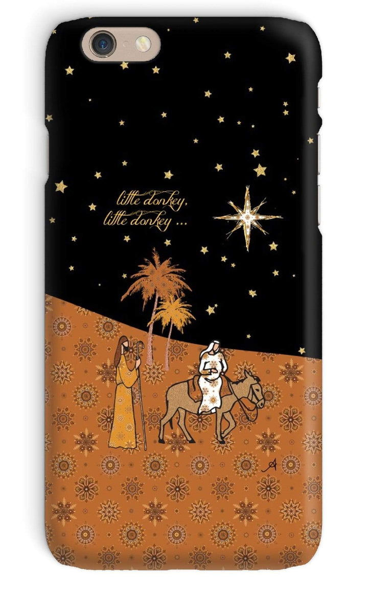 Phone & Tablet Cases iPhone 6 / Snap / Gloss Nativity Metallics Donkey Amanya Design Phone Case Prodigi