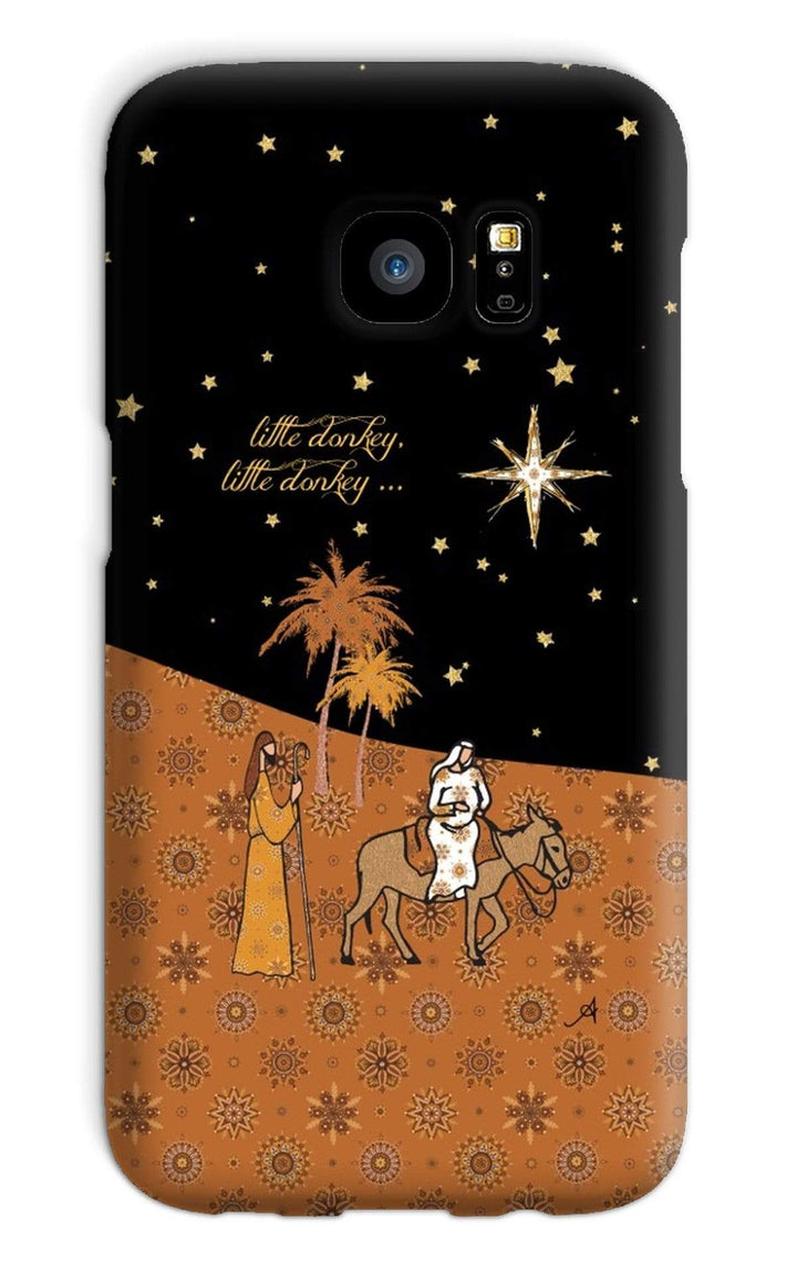 Phone & Tablet Cases Galaxy S7 / Snap / Gloss Nativity Metallics Donkey Amanya Design Phone Case Prodigi