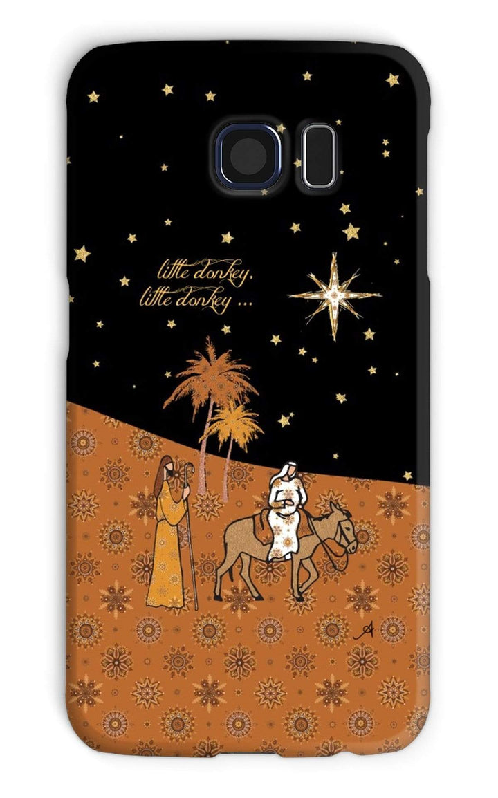 Phone & Tablet Cases Galaxy S6 / Snap / Gloss Nativity Metallics Donkey Amanya Design Phone Case Prodigi