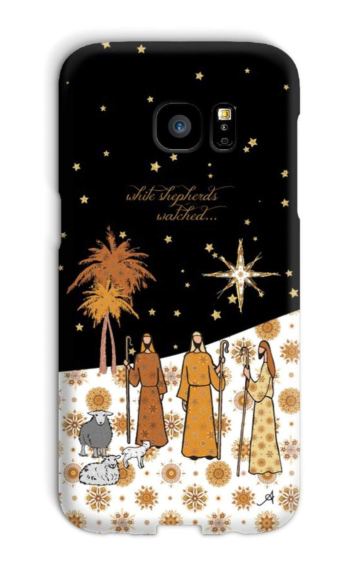 Phone & Tablet Cases Galaxy S7 Edge / Snap / Gloss Nativity Metallics Shepherds Amanya Design Phone Case Prodigi